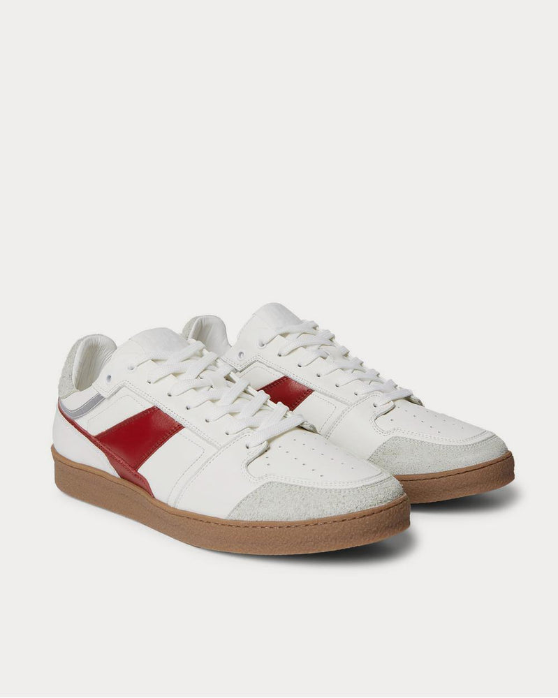 AMI Leather and Suede  White low top sneakers - 2