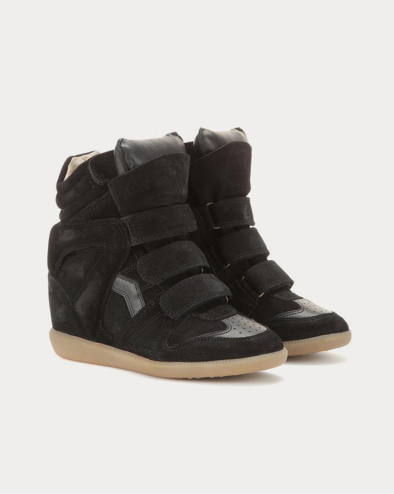 Isabel Marant Bekett leather and suede black High Top Sneakers - 2