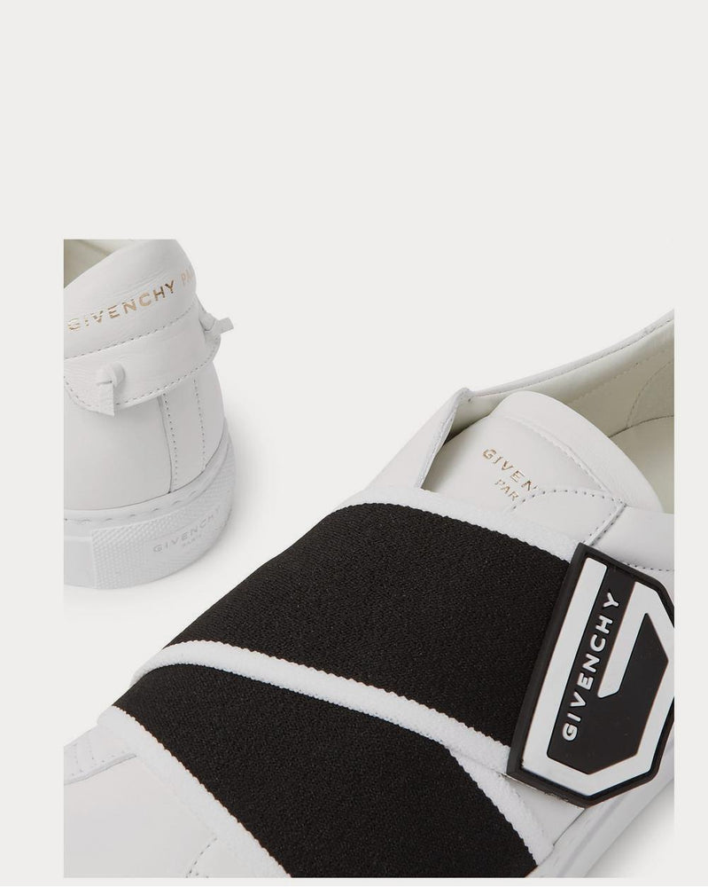 Givenchy Urban Street Logo-Print Leather  White low top sneakers - 4