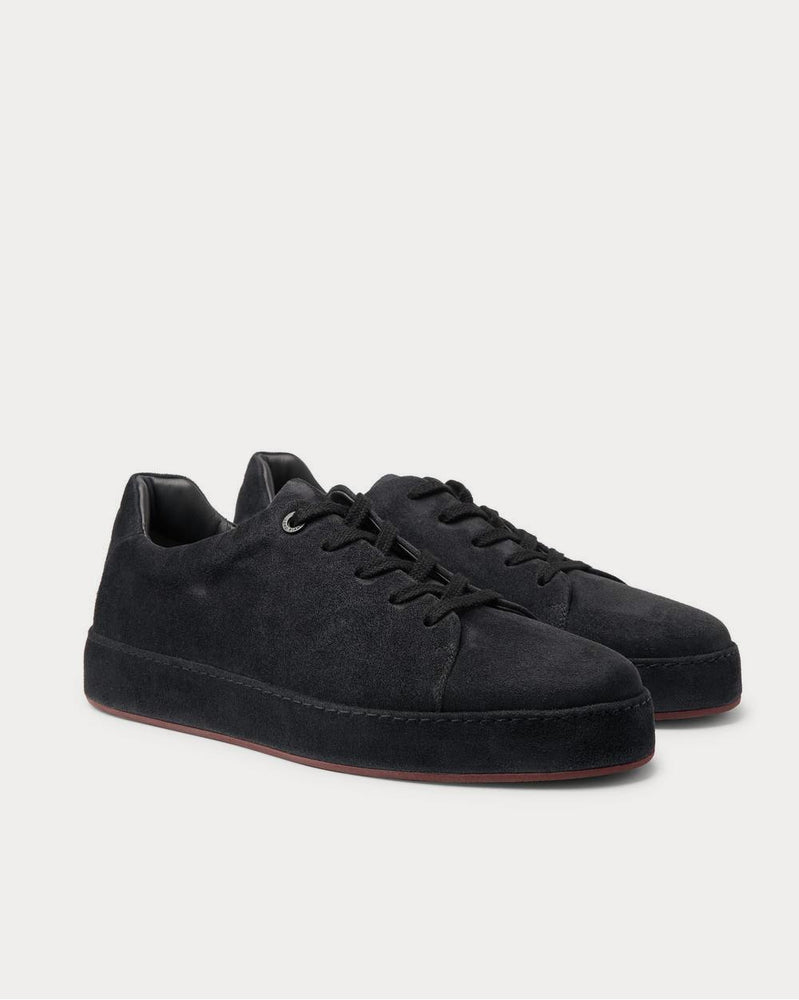 Loro Piana Nuages Suede  Black low top sneakers - 2