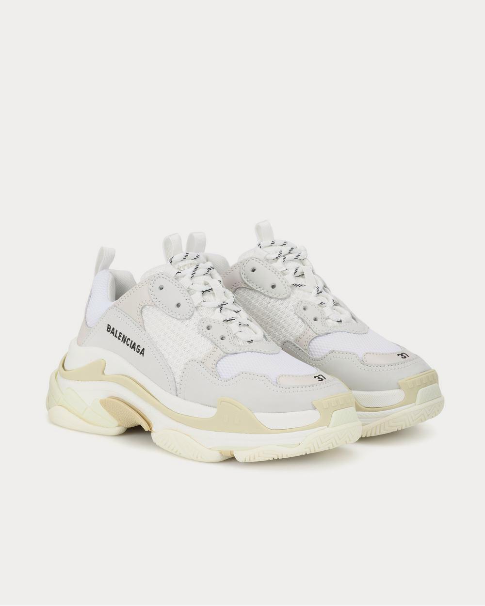 Balenciaga Triple S Blanc Low Top Sneakers - 2