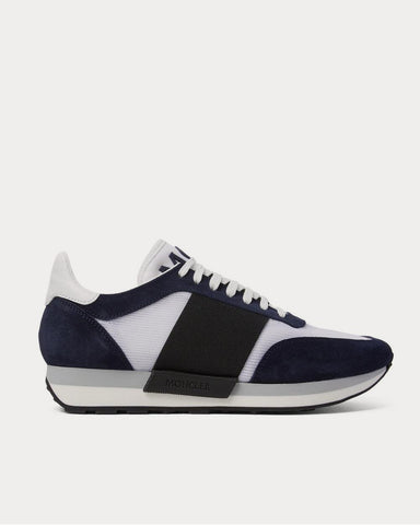 Moncler Horace Suede and Mesh  Navy low top sneakers