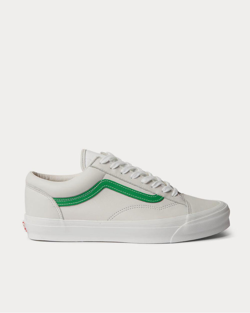 Vans OG Style 36 LX Canvas-Trimmed Leather  White low top sneakers - 1