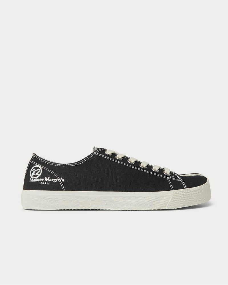 Maison Margiela Tabi Split-Toe Canvas  Black low top sneakers - 1