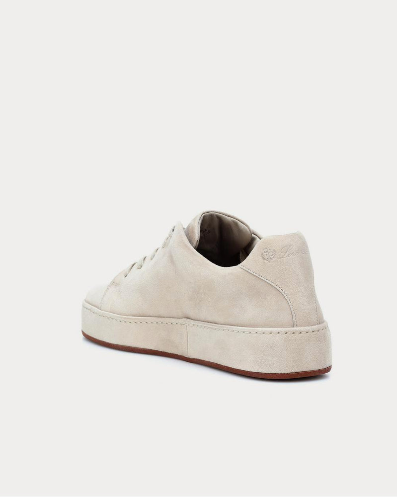 Loro Piana Nuages suede Beige Low Top Sneakers - 3