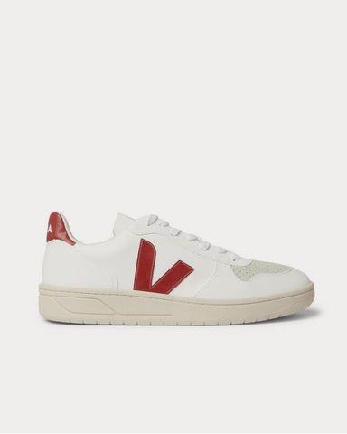 Veja V-10 CWL Faux Leather  White low top sneakers