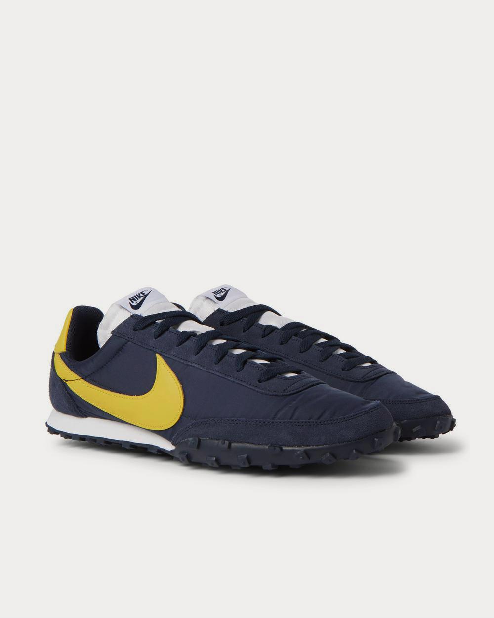 Nike Waffle Racer Leather-Trimmed Shell and Suede  Navy low top sneakers - 2