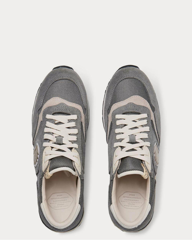 Visvim Roland Leather-Trimmed Suede and Mesh  Gray low top sneakers - 6