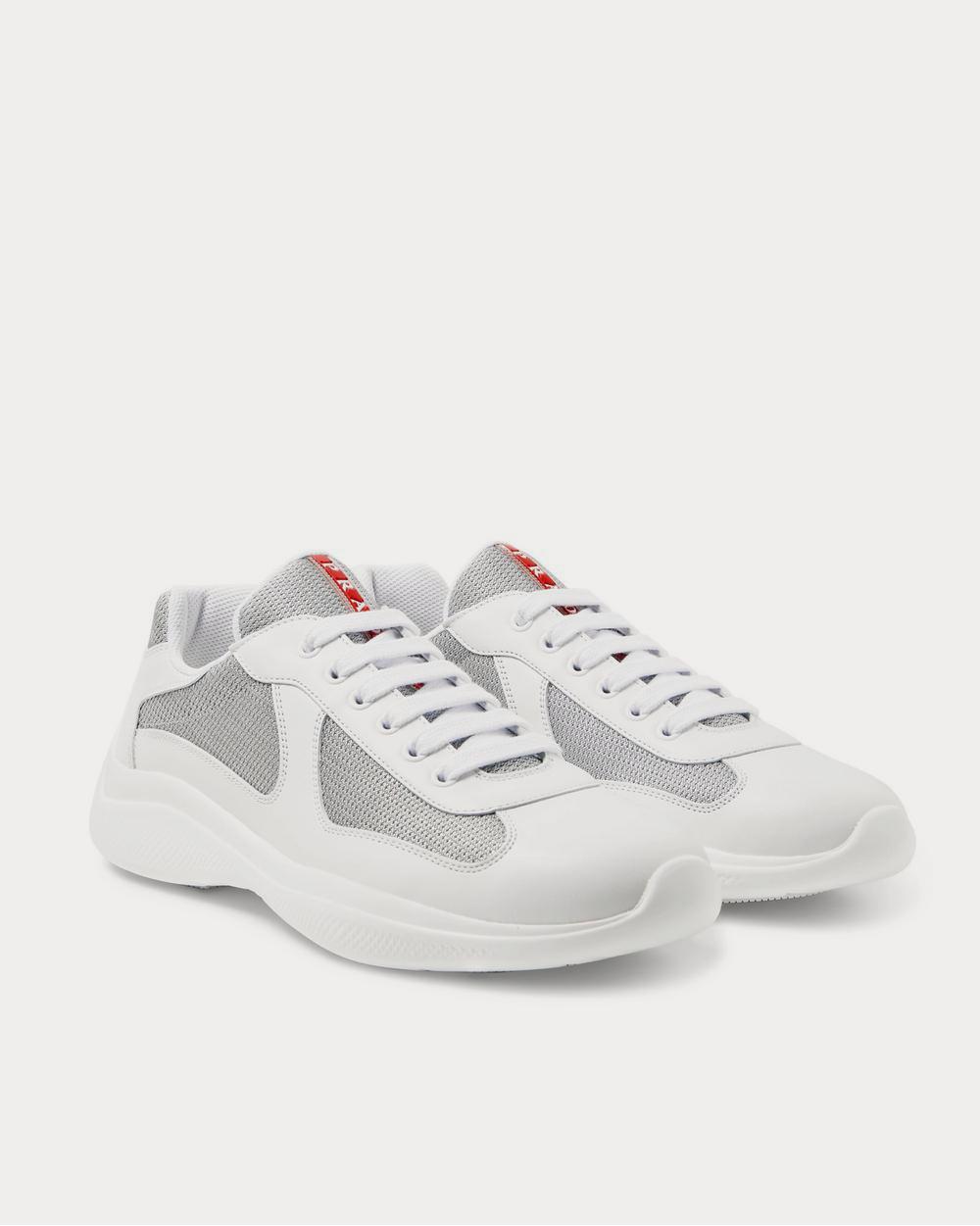 Prada America's Cup Leather and Mesh  White low top sneakers - 2