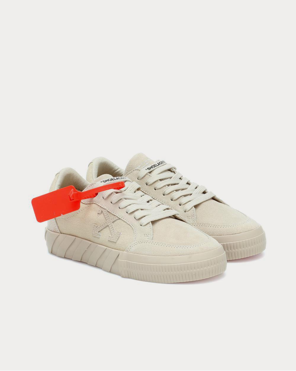 Off-White Vulcanized suede Beige Low Top Sneakers - 2