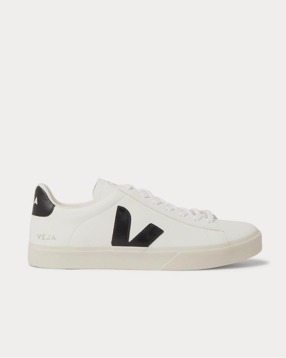 Veja Campo Suede-Trimmed Leather  White low top sneakers - 1