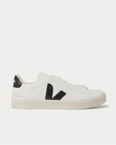 Veja Campo Suede-Trimmed Leather  White low top sneakers