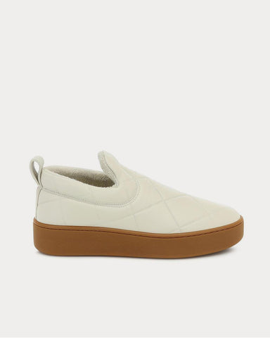 Bottega Veneta Slip On leather Cream Slip On Sneakers