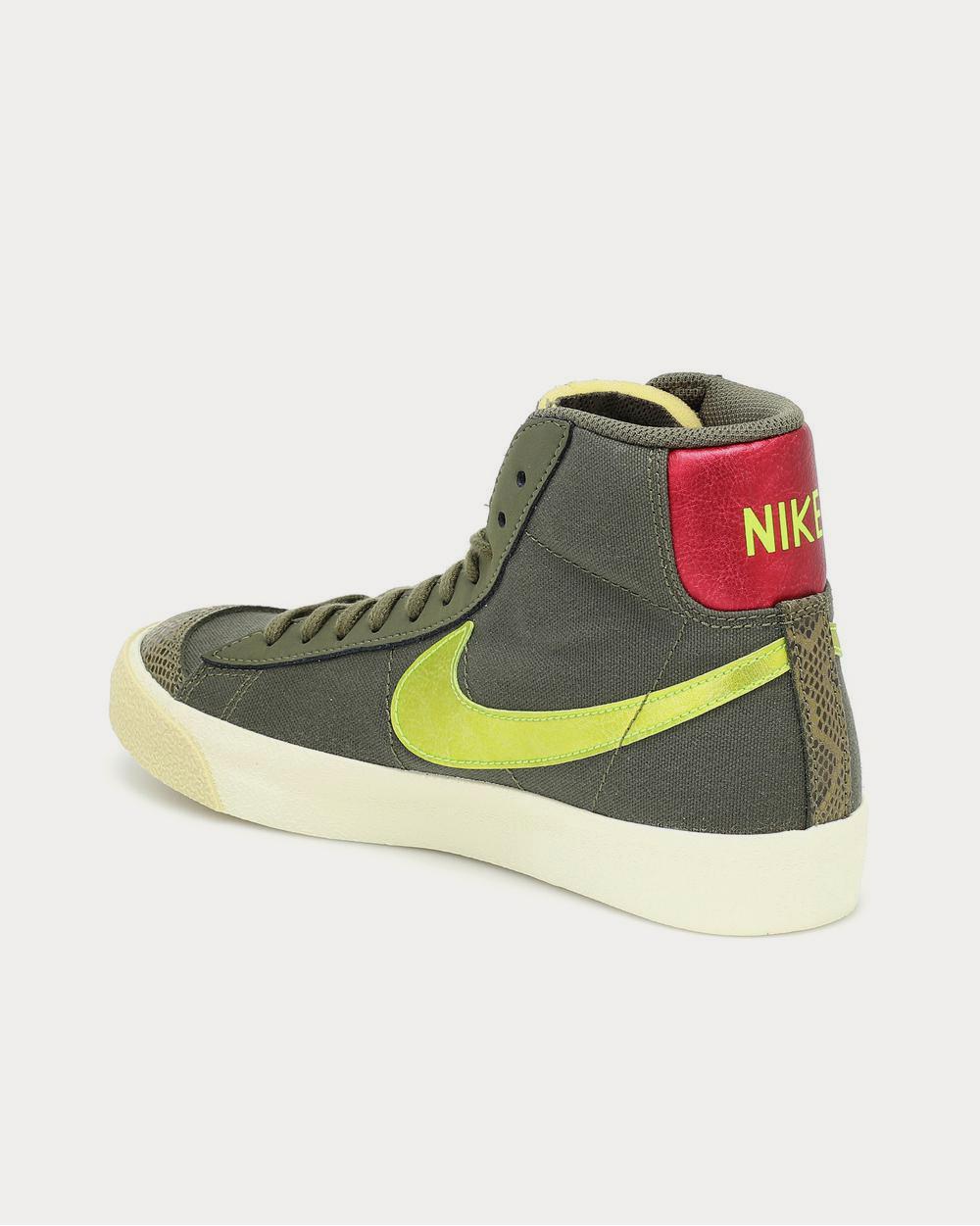 Nike Blazer Mid ’77 leather Olive High Top Sneakers - 3