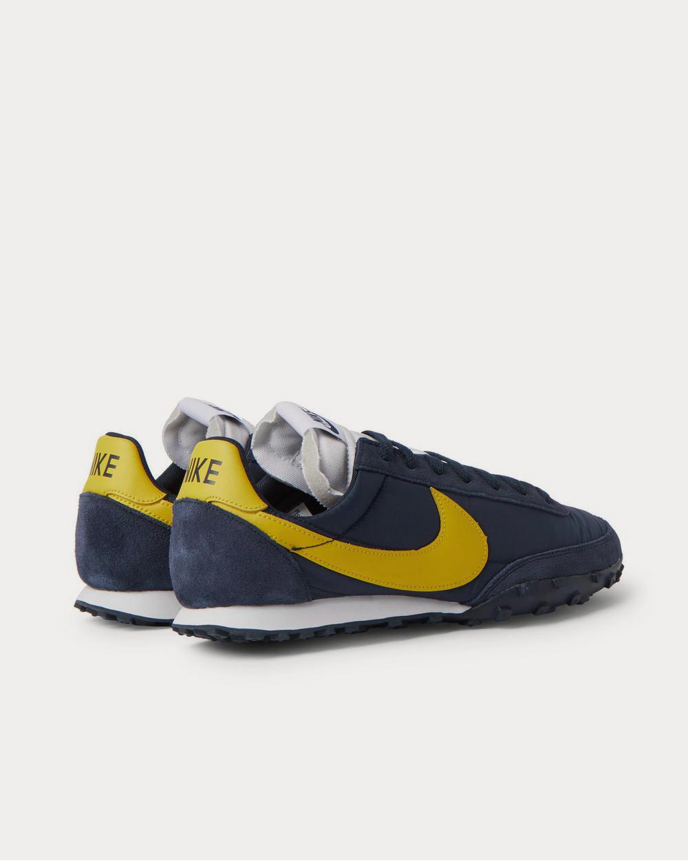 Nike Waffle Racer Leather-Trimmed Shell and Suede  Navy low top sneakers - 3