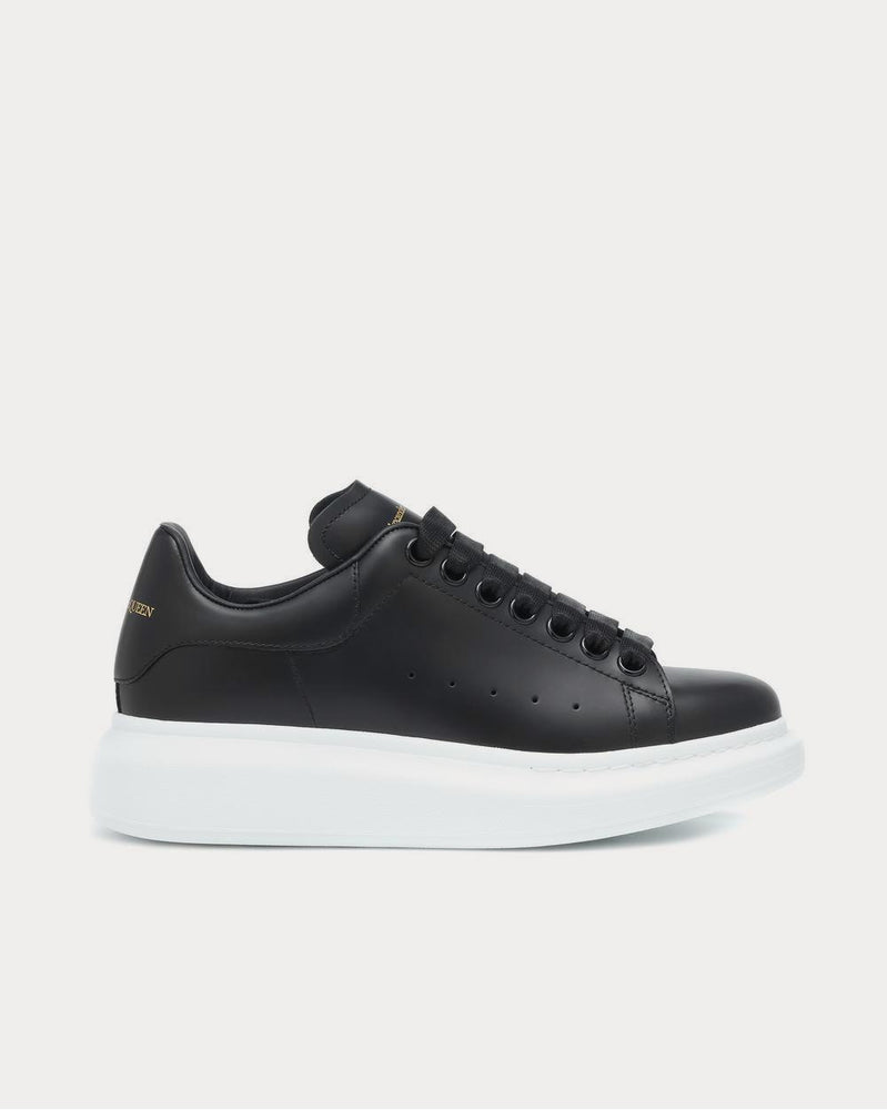 Alexander McQueen Leather Black Low Top Sneakers - 1