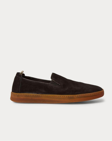 Officine Creative Key Suede Slip-On  Black slip on sneakers