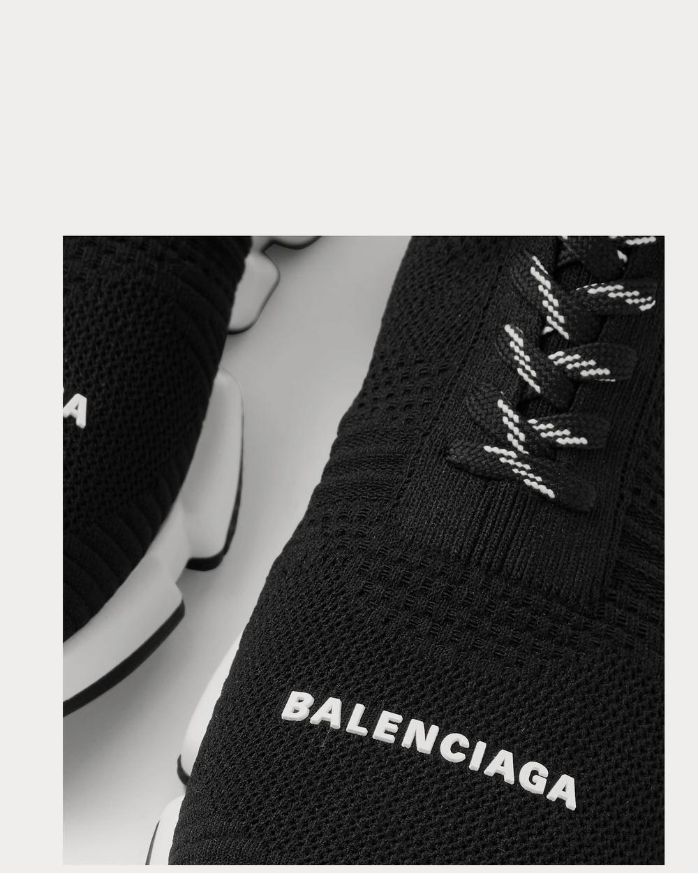 Balenciaga Speed Stretch-Knit  Black high top sneakers - 4