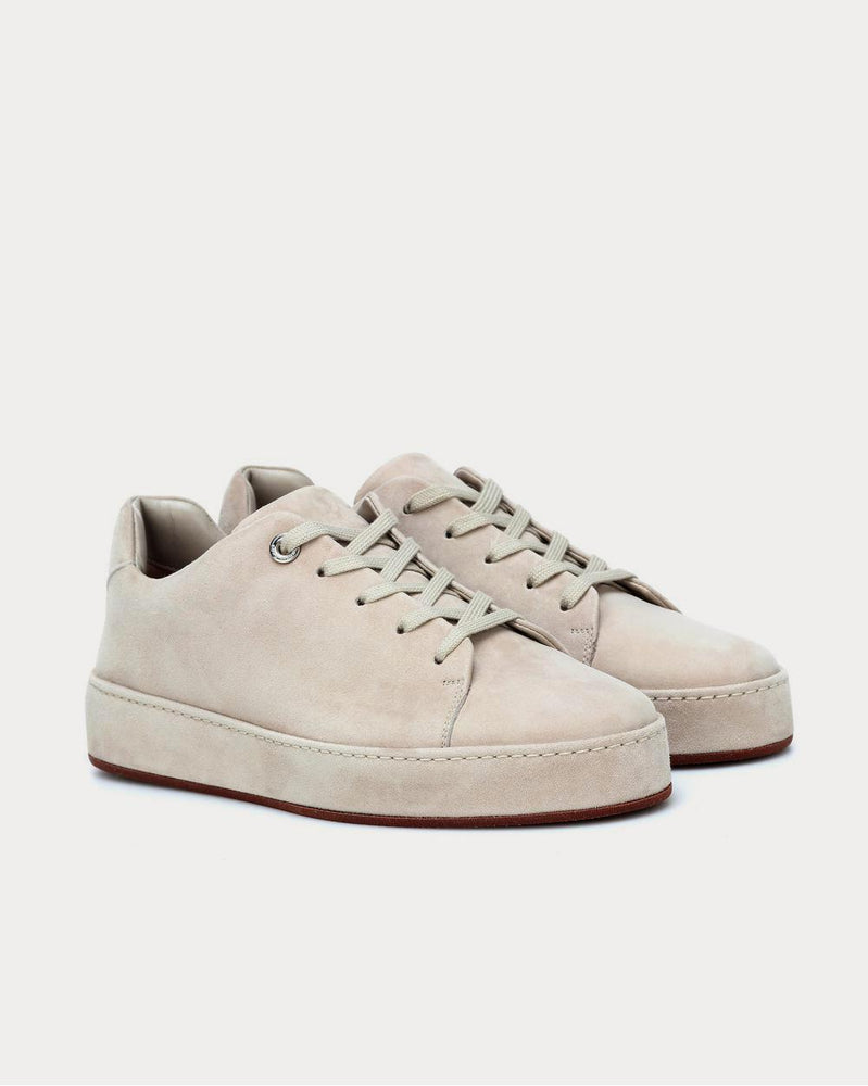 Loro Piana Nuages suede Beige Low Top Sneakers - 2