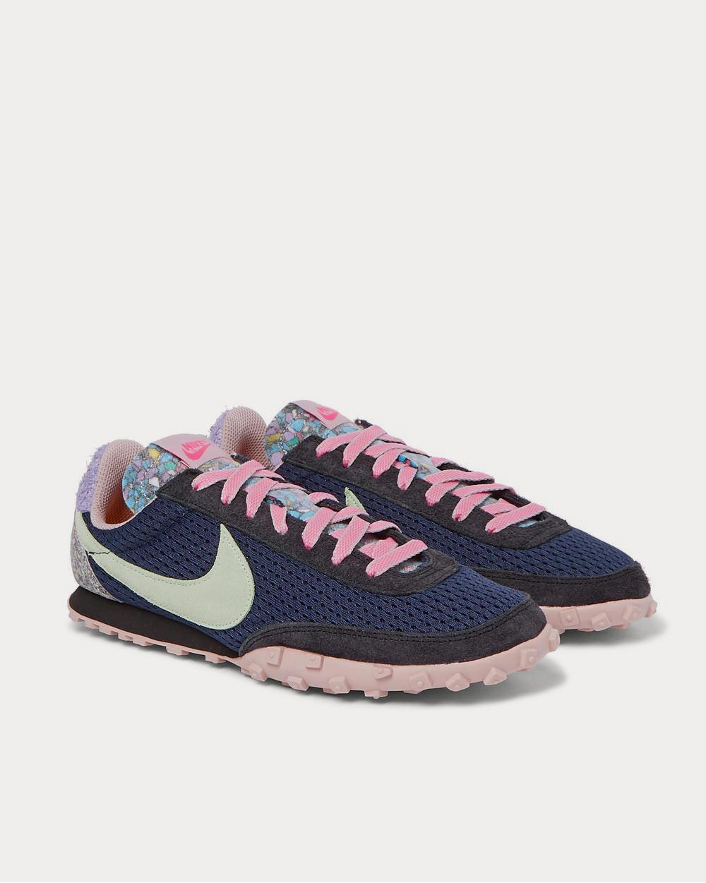 Nike Waffle Racer Mesh and Suede  Navy low top sneakers - 2