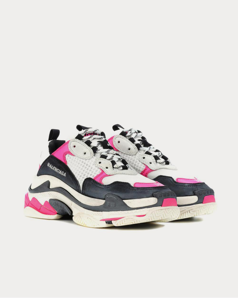 Balenciaga Triple S Rose Fluo Low Top Sneakers - 2