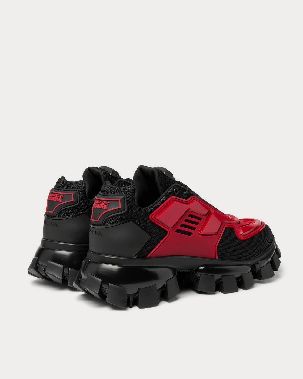 Prada Cloudbust Thunder Rubber and Mesh  Red low top sneakers - 4