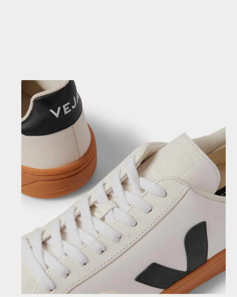 Veja V-12 Leather  White low top sneakers - 4