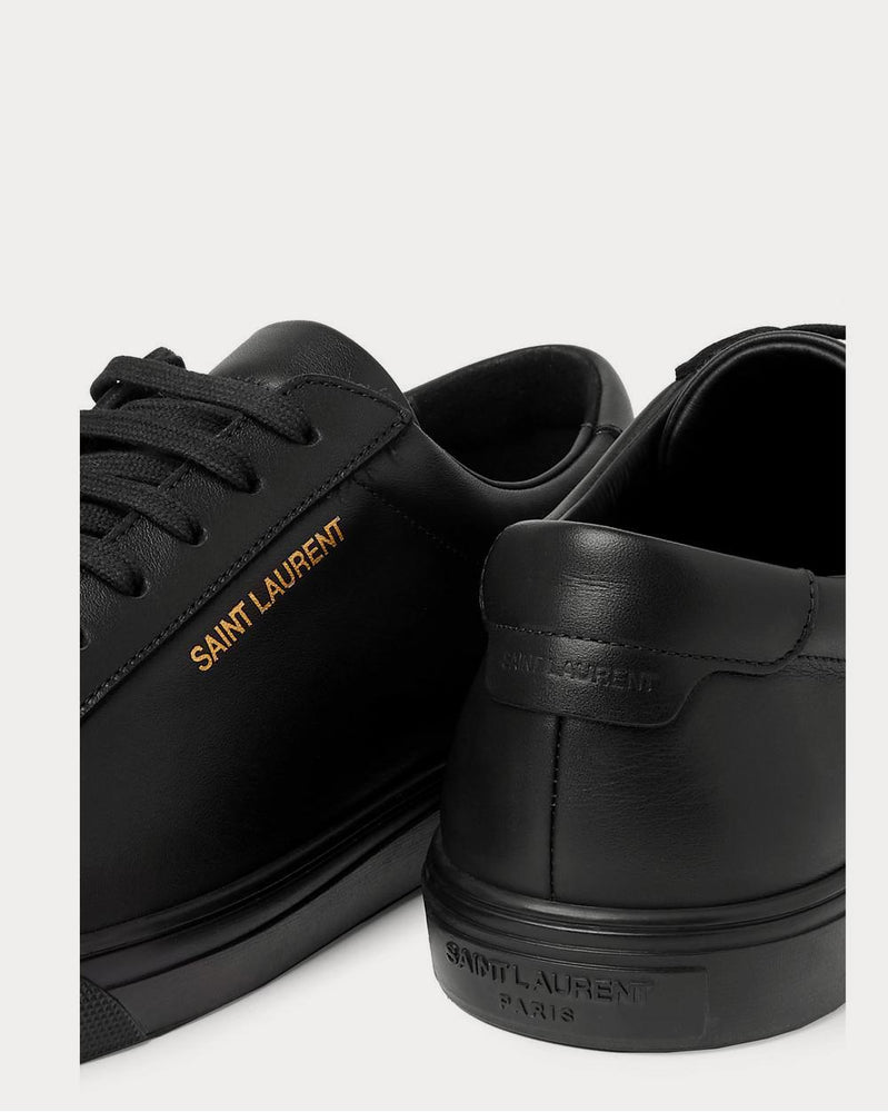 Saint Laurent Andy Leather  Black low top sneakers - 4