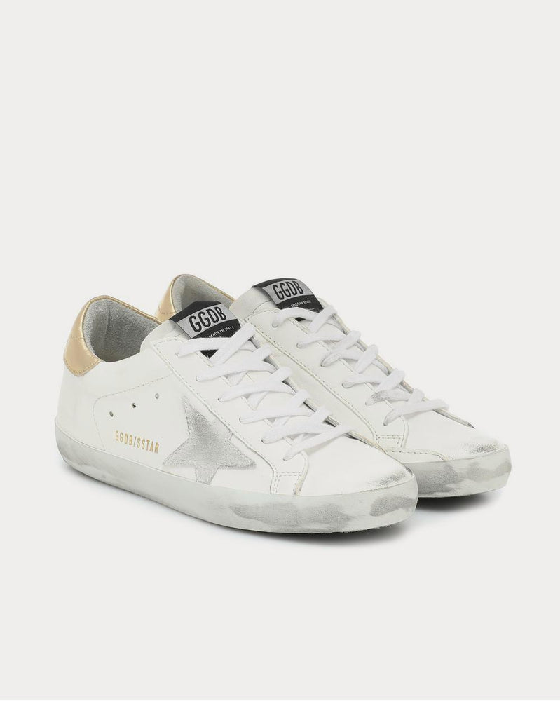 Golden Goose Superstar leather White Leather-Washed Gold Low Top Sneakers - 2