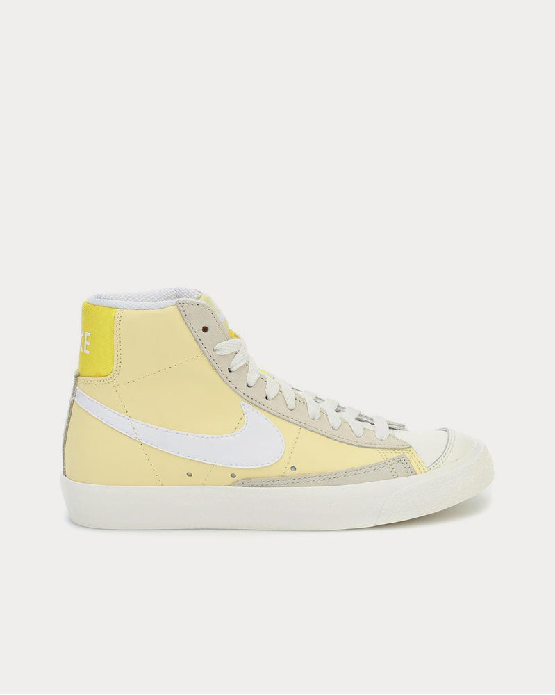 Nike Blazer Mid ’77 leather Yellow High Top Sneakers - 1