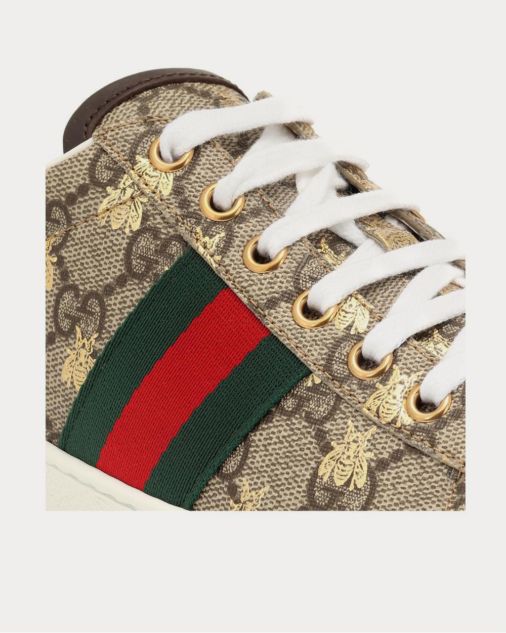 Gucci Ace canvas printed Brown Low Top Sneakers - 4