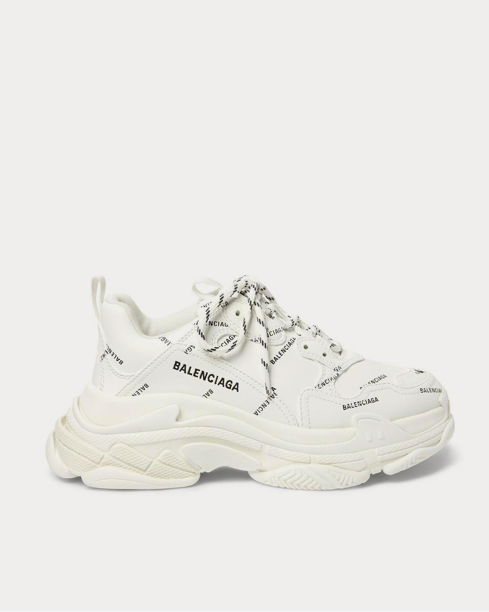 Balenciaga Triple S Logo-Print Faux Leather Red low top sneakers - Sneak in  Peace