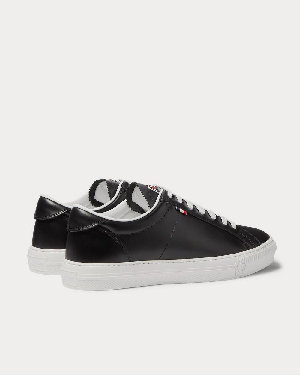 Moncler Monaco Leather  Black low top sneakers - 4