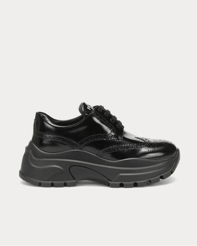 Prada Leather nero Low Top Sneakers