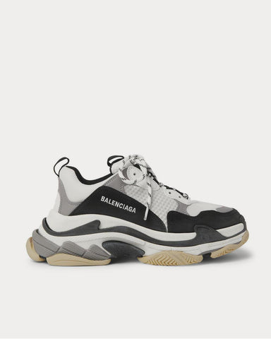 Balenciaga Triple S Mesh, Nubuck and Leather  White low top sneakers