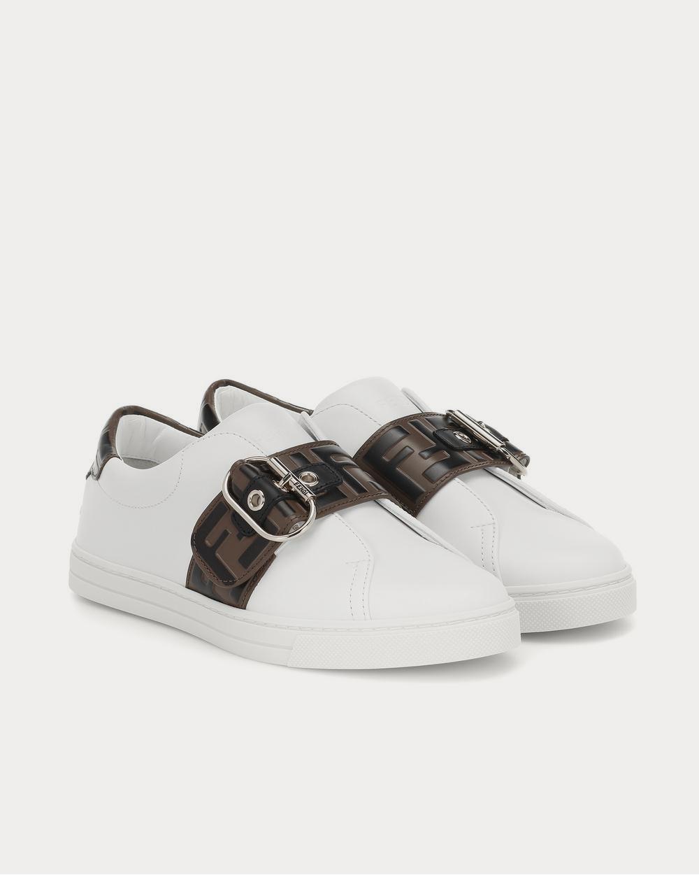 Fendi Leather White Low Top Sneakers - 2