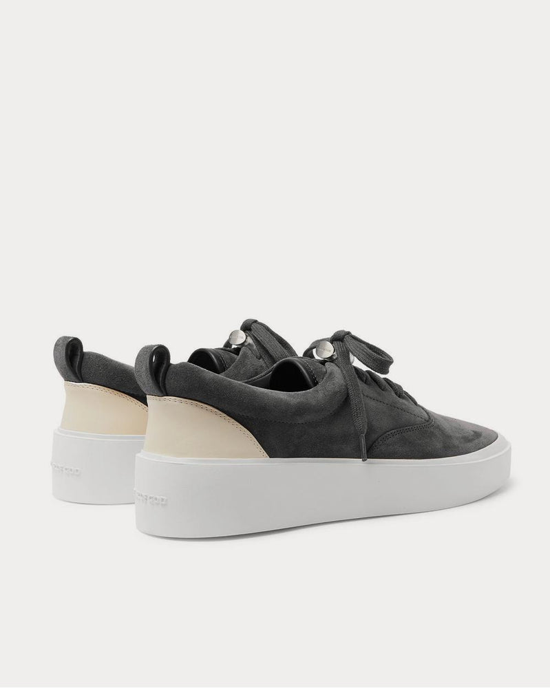 Fear of God 101 Leather-Trimmed Suede  Anthracite low top sneakers - 4