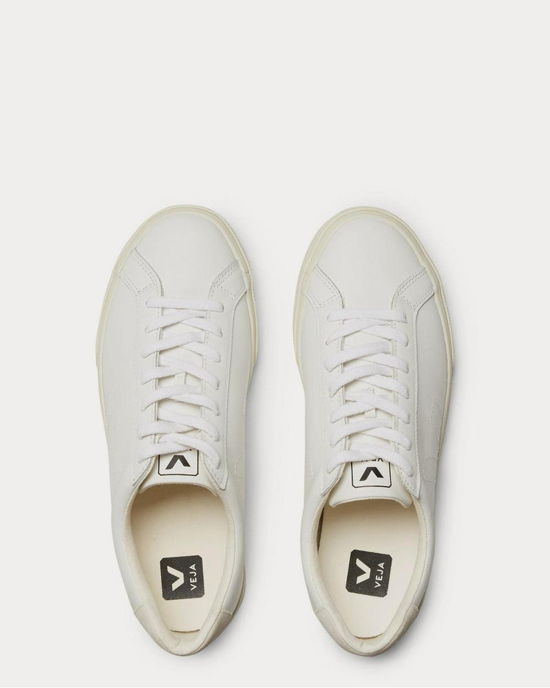 Veja Esplar Suede-Trimmed Leather  White low top sneakers - 6