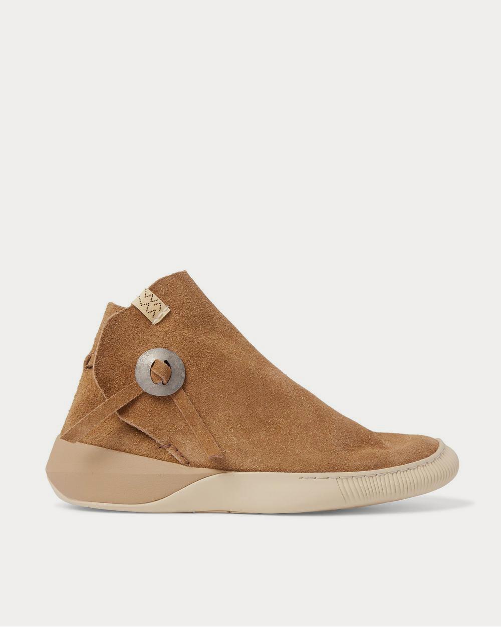 Visvim Gila Moc Mid II Suede High-Top  Brown high top sneakers - 1