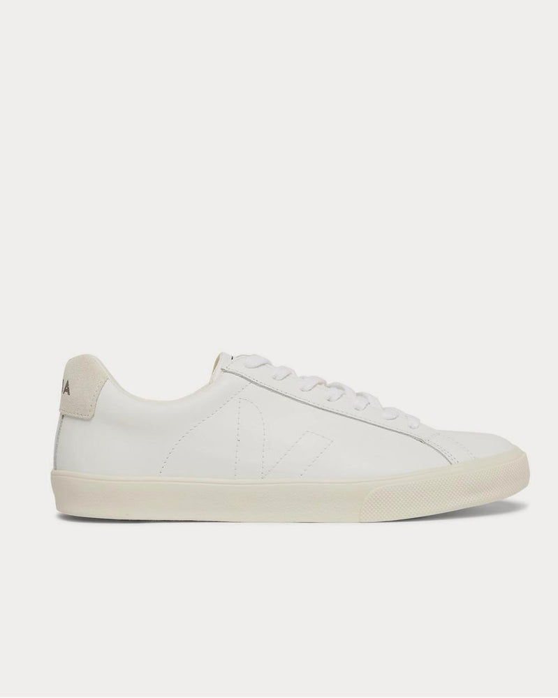 Veja Esplar Suede-Trimmed Leather  White low top sneakers - 1