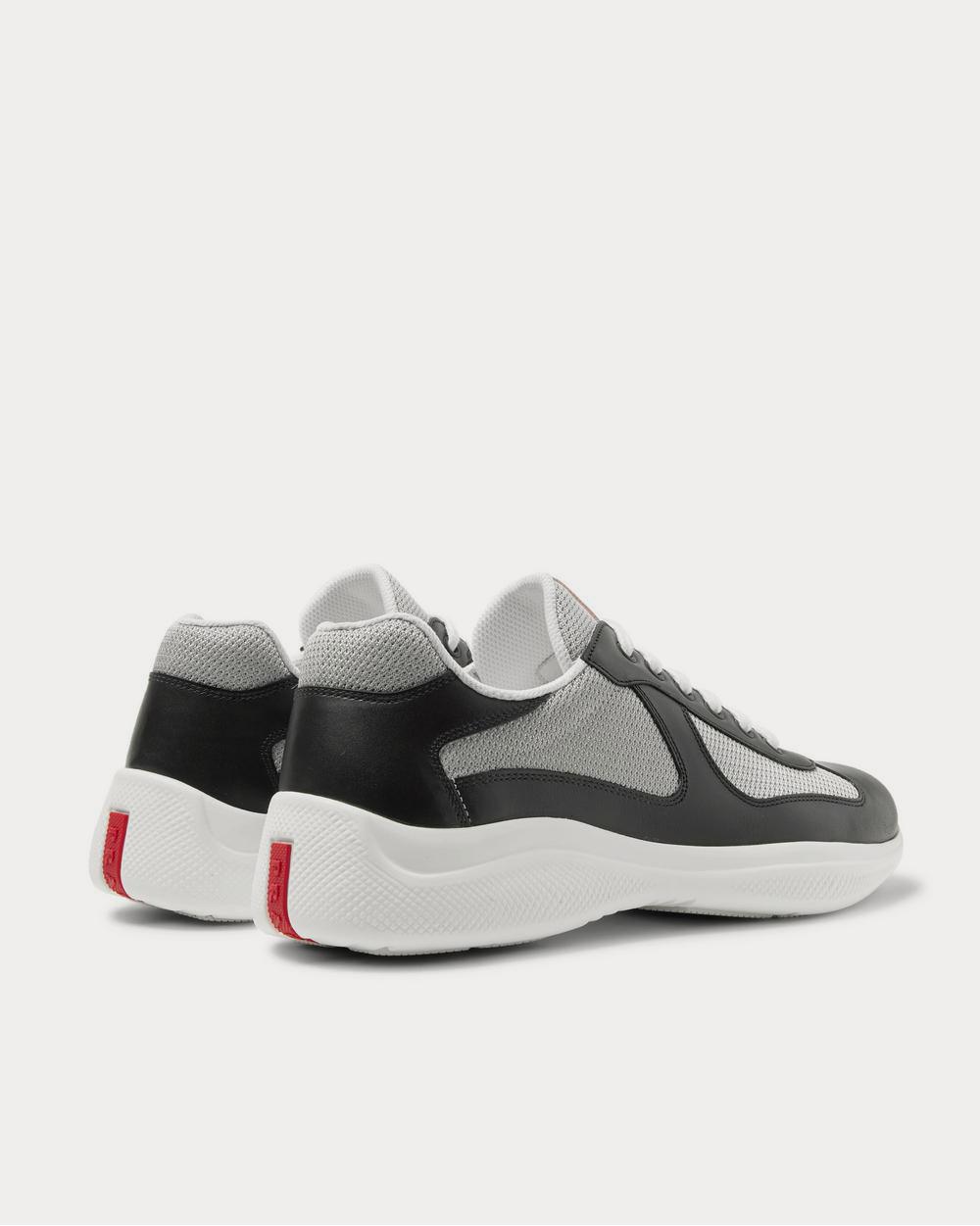 Prada America's Cup Leather and Mesh  Black low top sneakers - 4