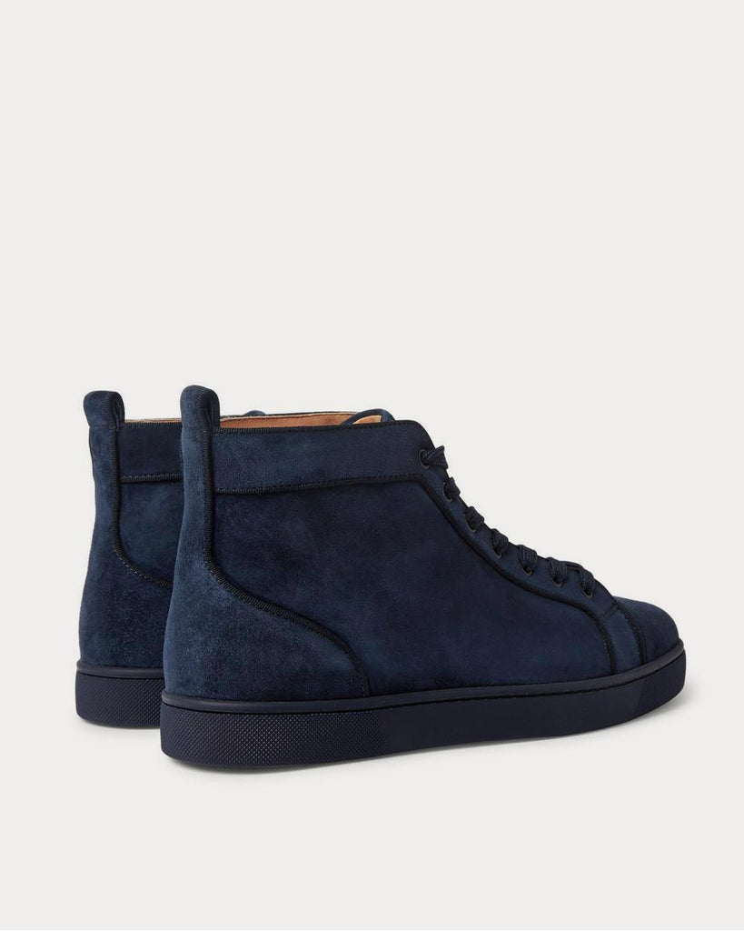 Louis Orlato Grosgrain-Trimmed Suede High-Top Sneakers