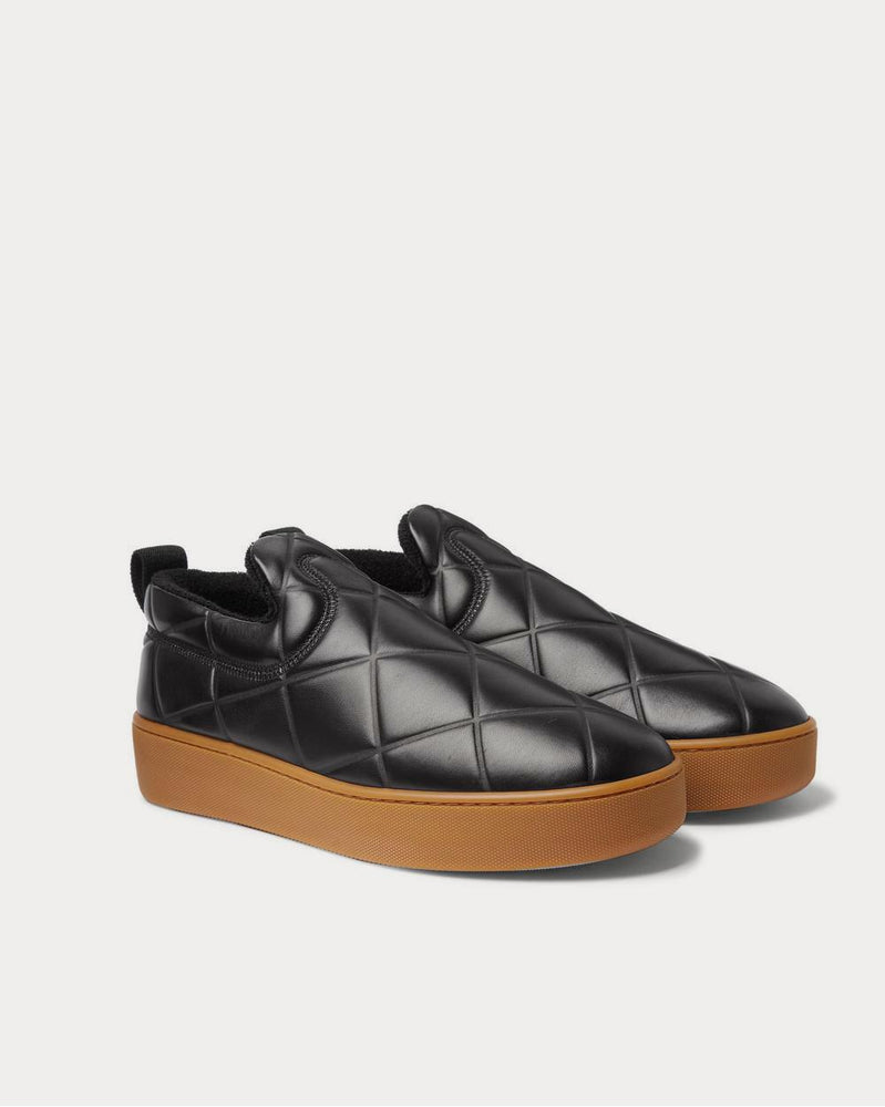 Bottega Veneta Debossed Leather Black slip on sneakers - 2