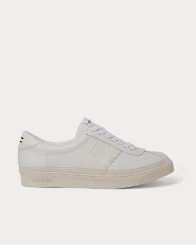 Tom Ford Bannister Leather  White low top sneakers