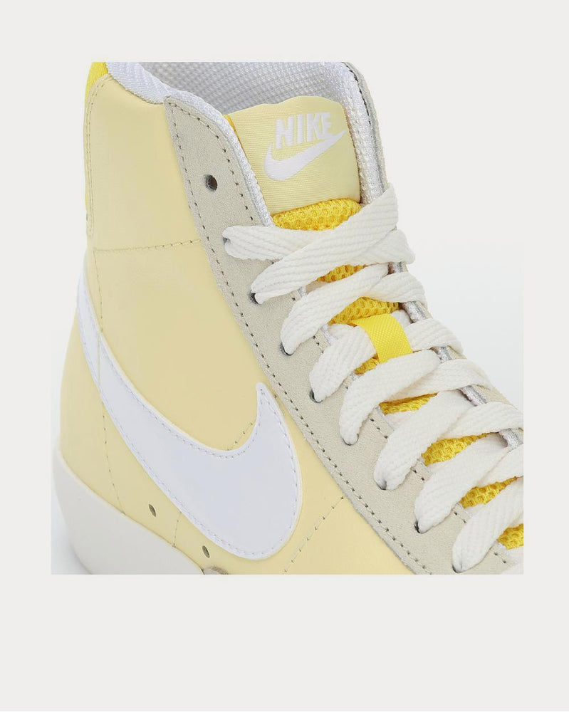 Nike Blazer Mid ’77 leather Yellow High Top Sneakers - 4