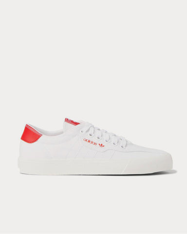 Adidas Love Set Super Leather-Trimmed Canvas  White low top sneakers