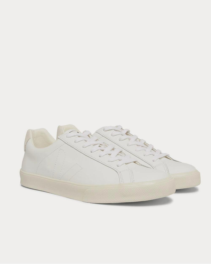 Veja Esplar Suede-Trimmed Leather  White low top sneakers - 2