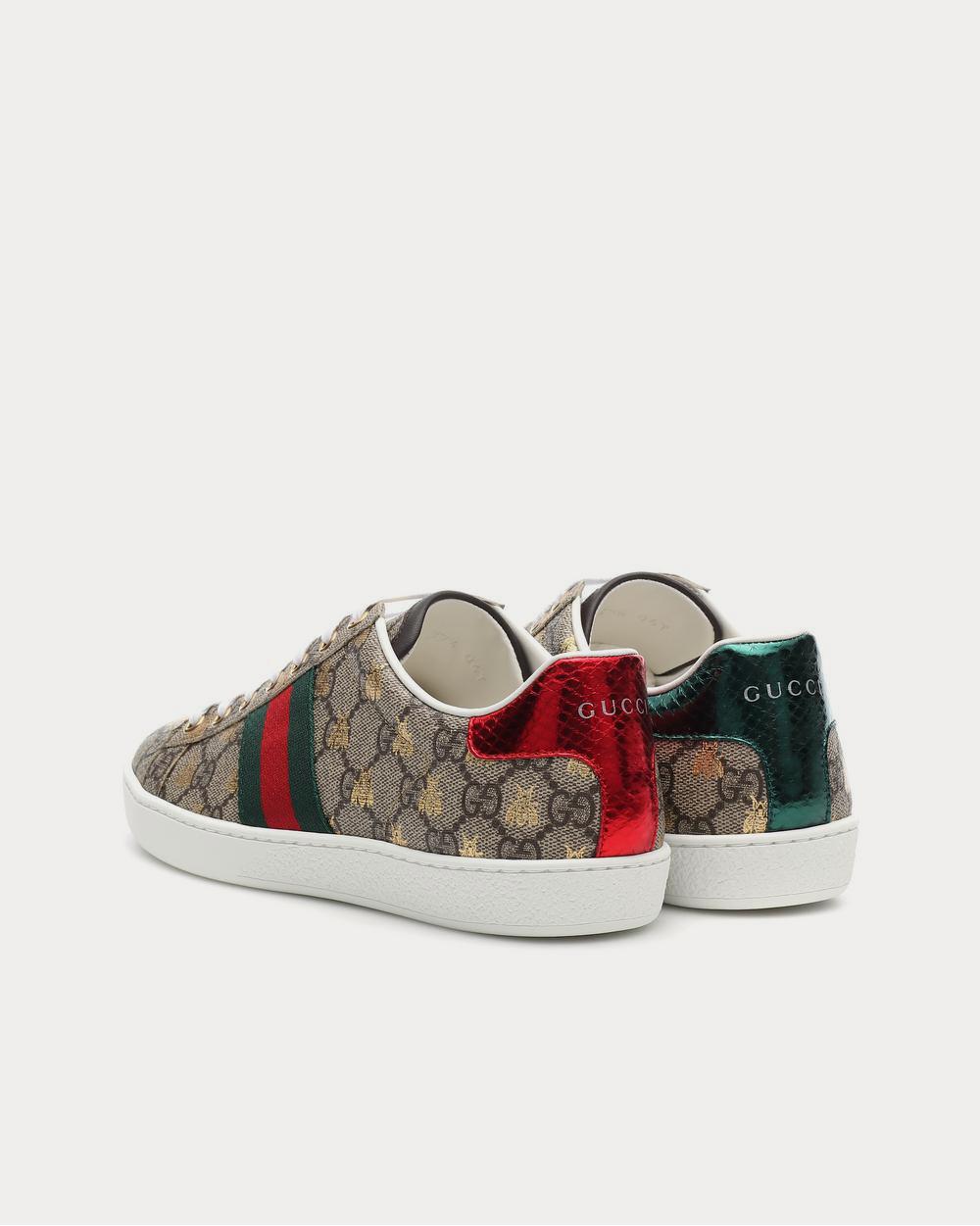 Gucci Ace canvas printed Brown Low Top Sneakers - 3