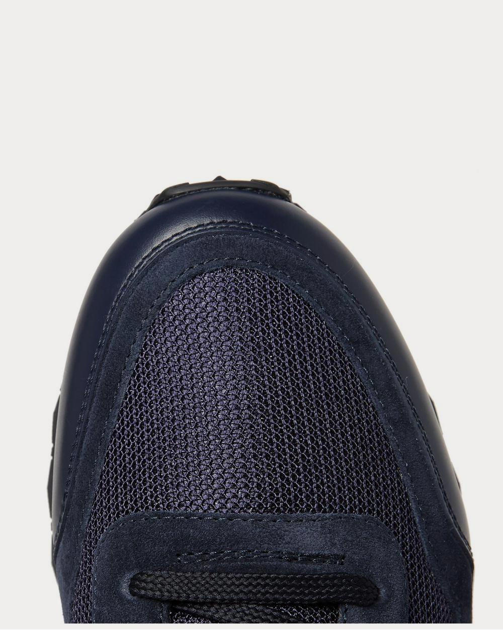 Valentino Rockrunner Mesh, Leather and Suede  Navy low top sneakers - 5