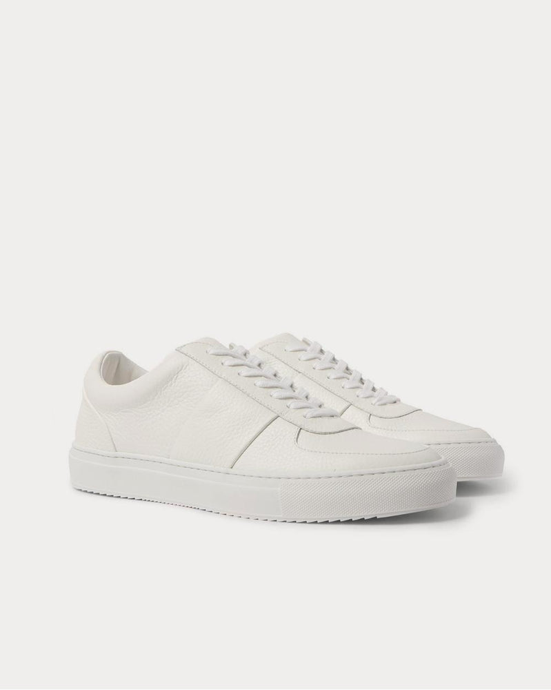 Mr P. Larry Full-Grain Leather  White low top sneakers - 2